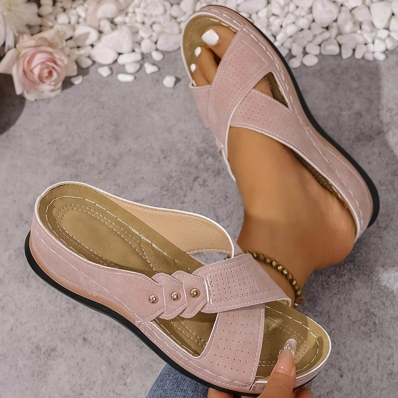 Daniela | Supportive Comfort Wedge Sandals