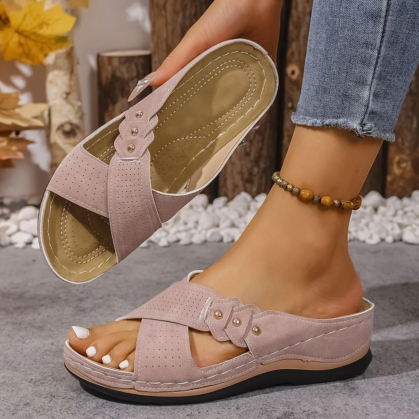 Daniela | Supportive Comfort Wedge Sandals