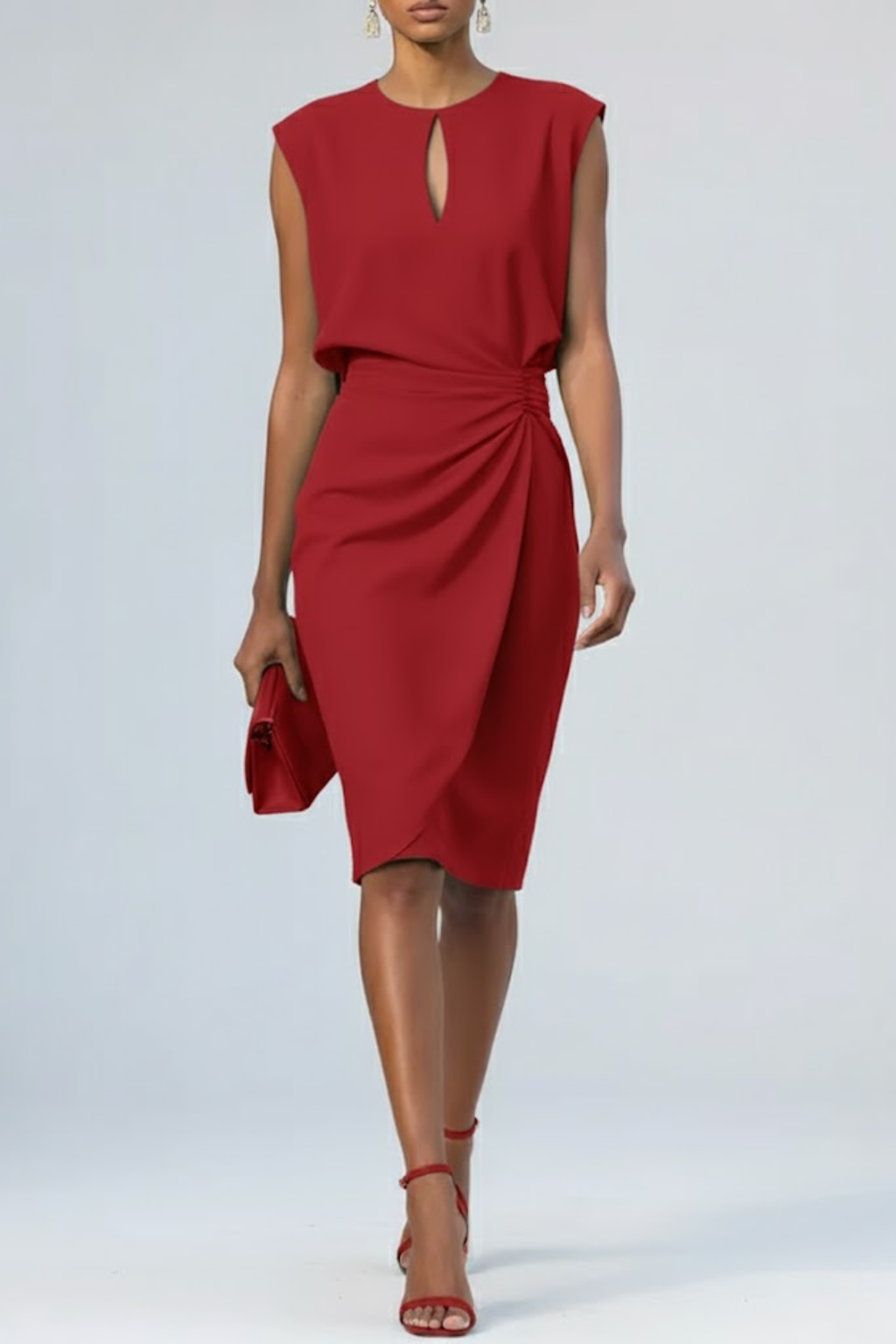 Savannah | Draped Midi Dress