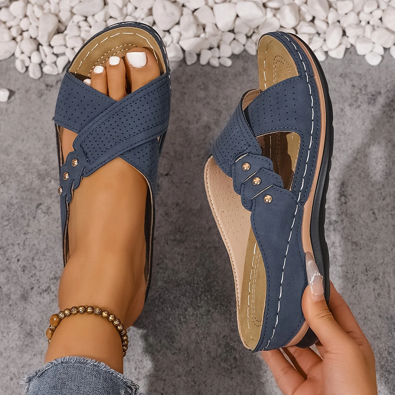 Daniela | Supportive Comfort Wedge Sandals
