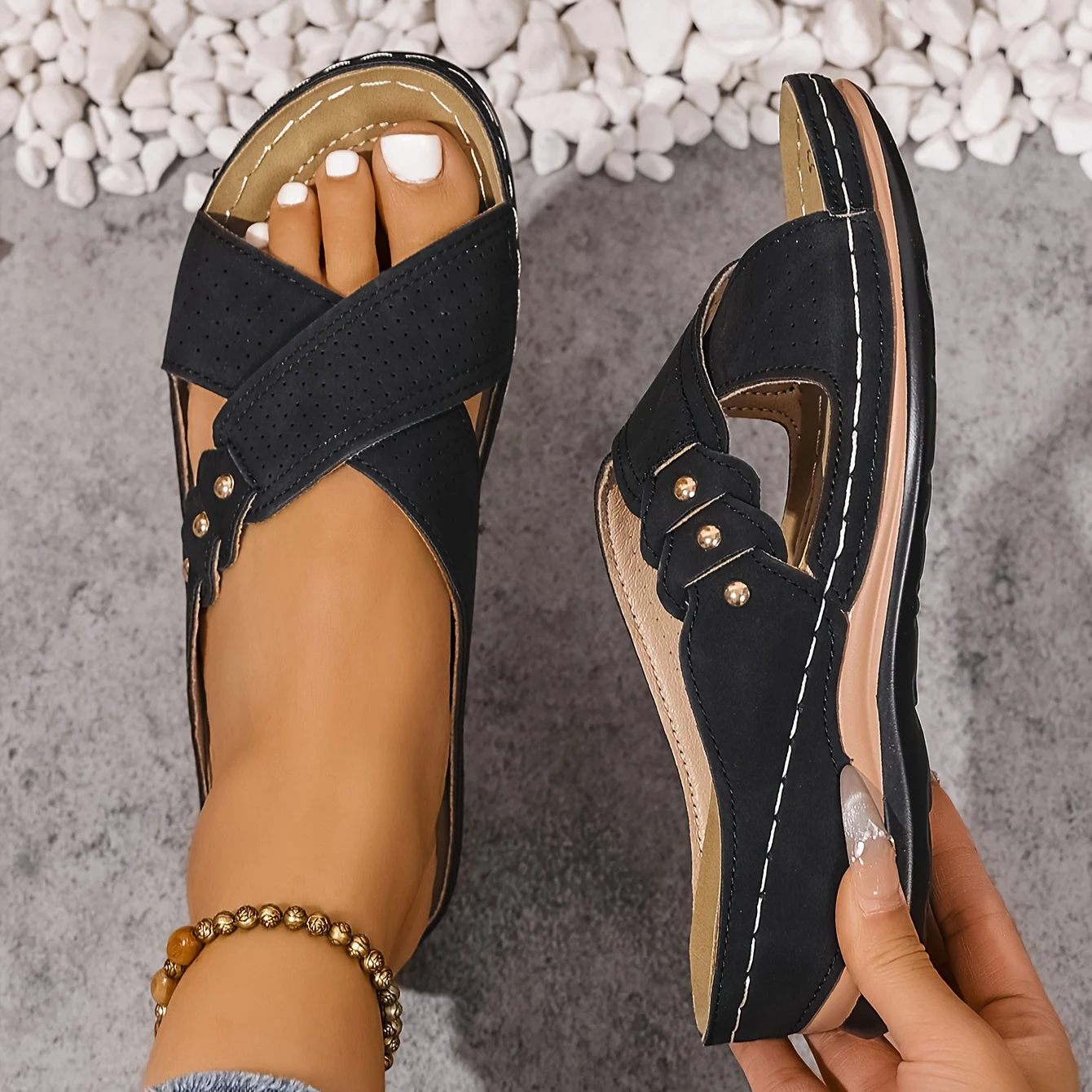 Daniela | Supportive Comfort Wedge Sandals