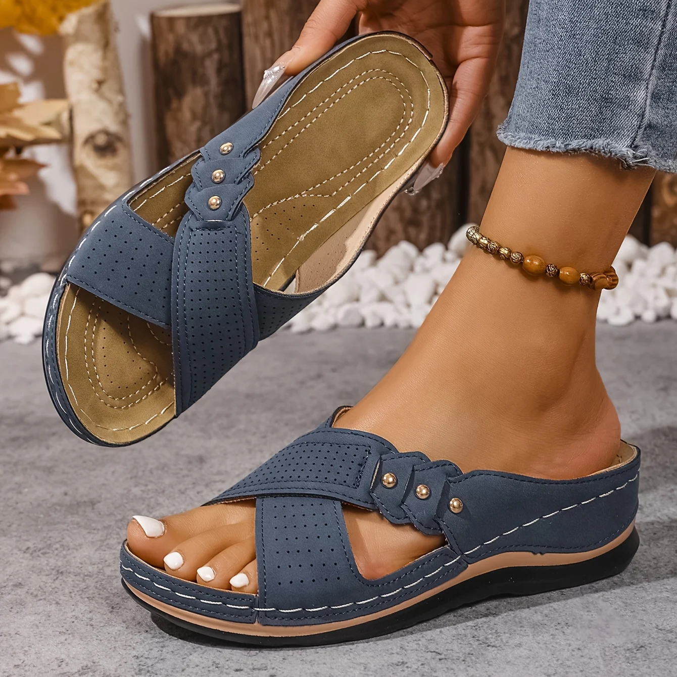 Daniela | Supportive Comfort Wedge Sandals
