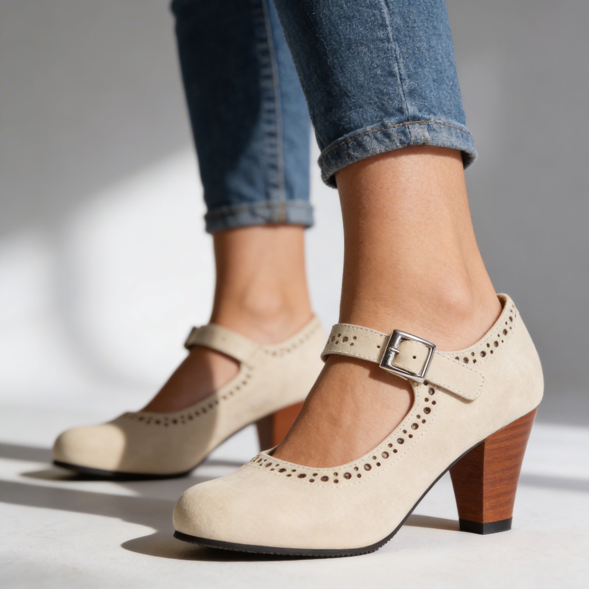 Stella | Brogue Buckle Loafers