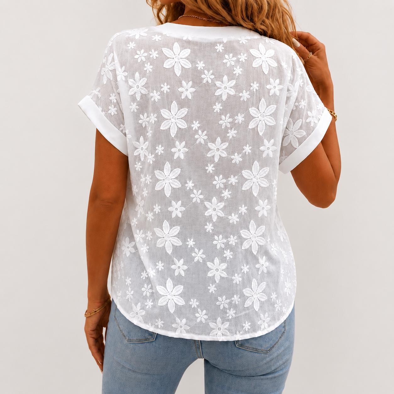 Liana | Embroidered Cotton Blouse