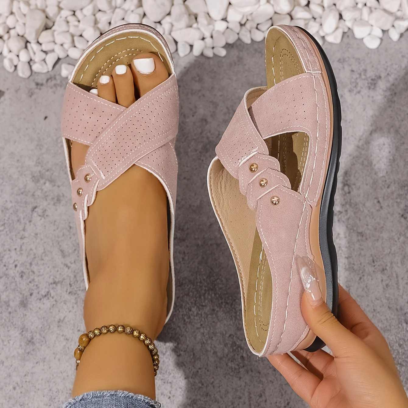 Daniela | Supportive Comfort Wedge Sandals