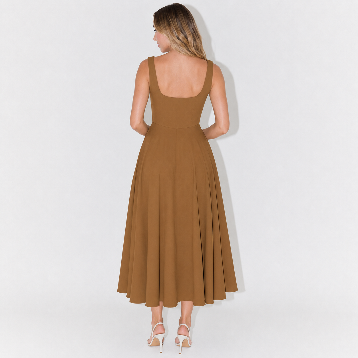 Audrey Square-Neck Dress