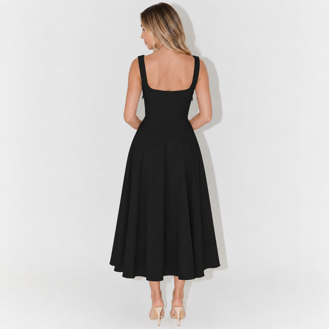 Audrey Square-Neck Dress