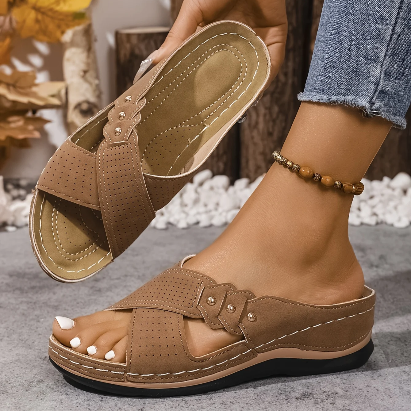 Daniela | Supportive Comfort Wedge Sandals