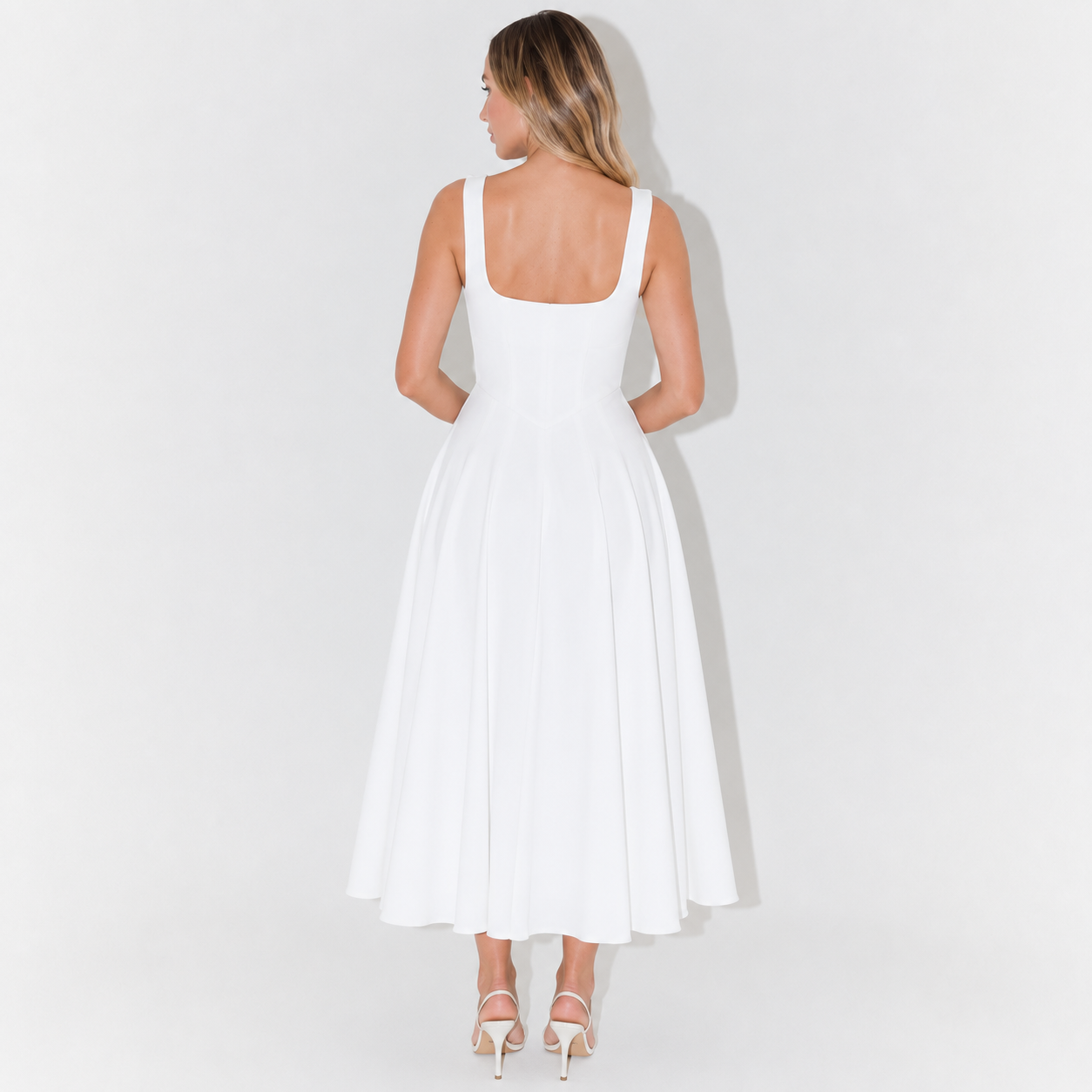 Audrey Square-Neck Dress