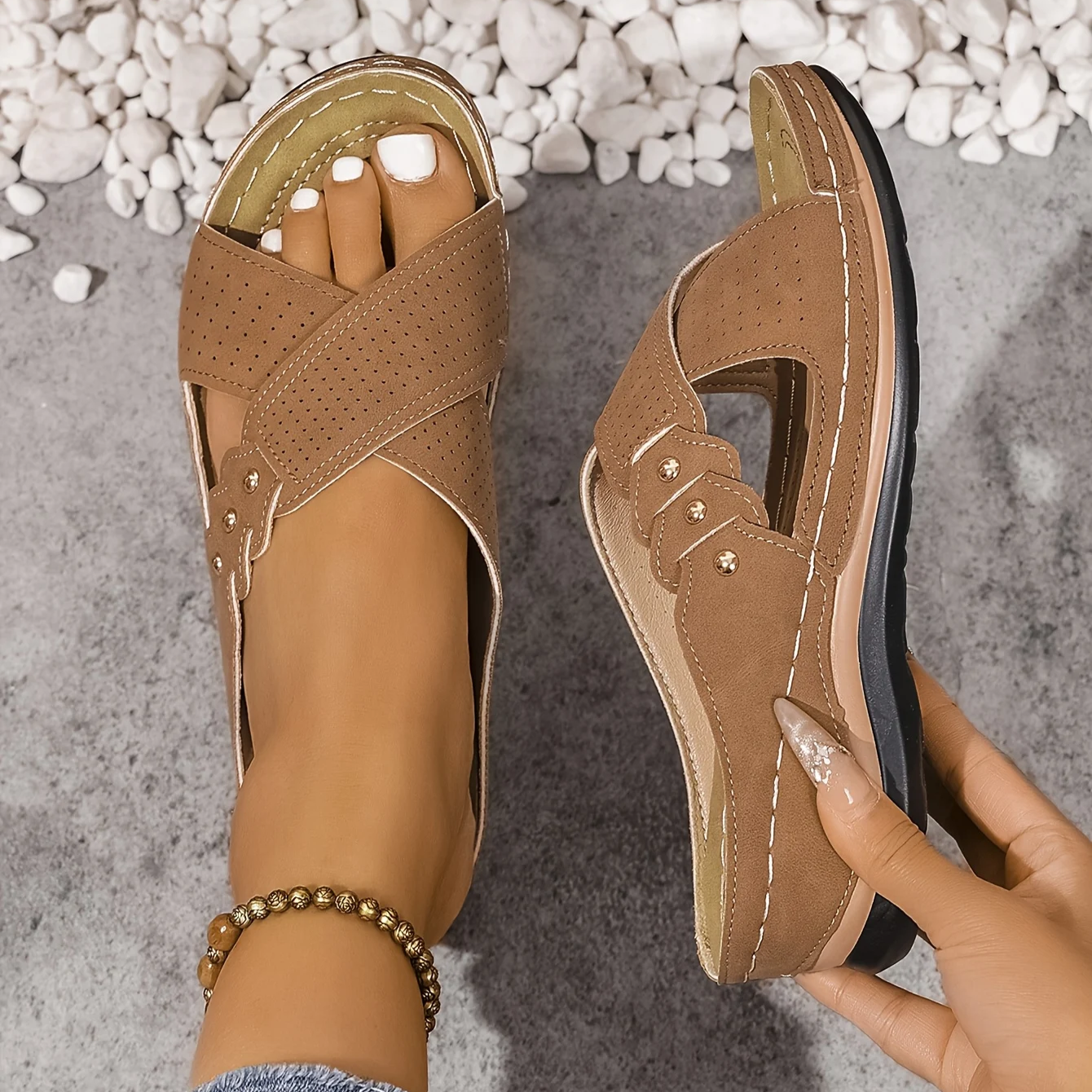 Daniela | Supportive Comfort Wedge Sandals