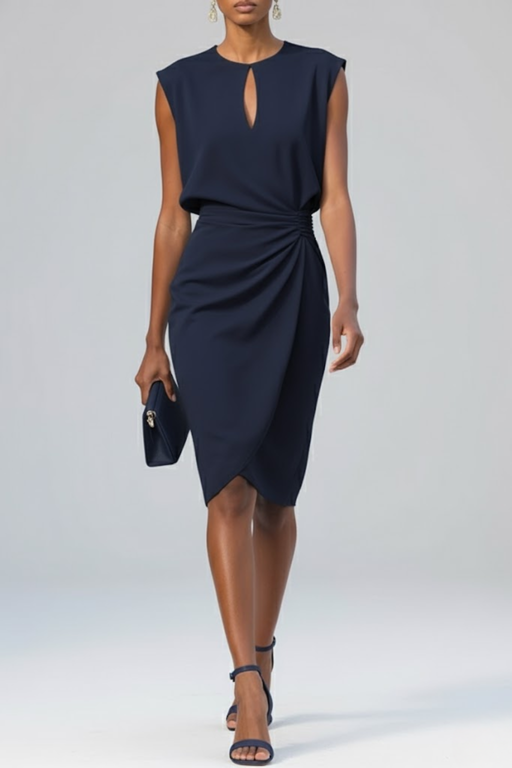 Savannah | Draped Midi Dress
