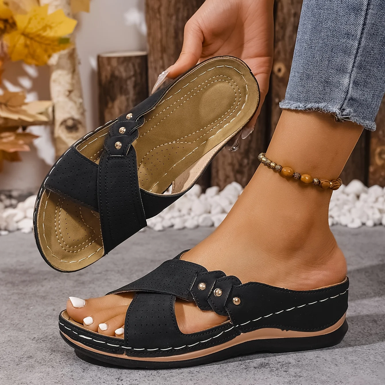 Daniela | Supportive Comfort Wedge Sandals