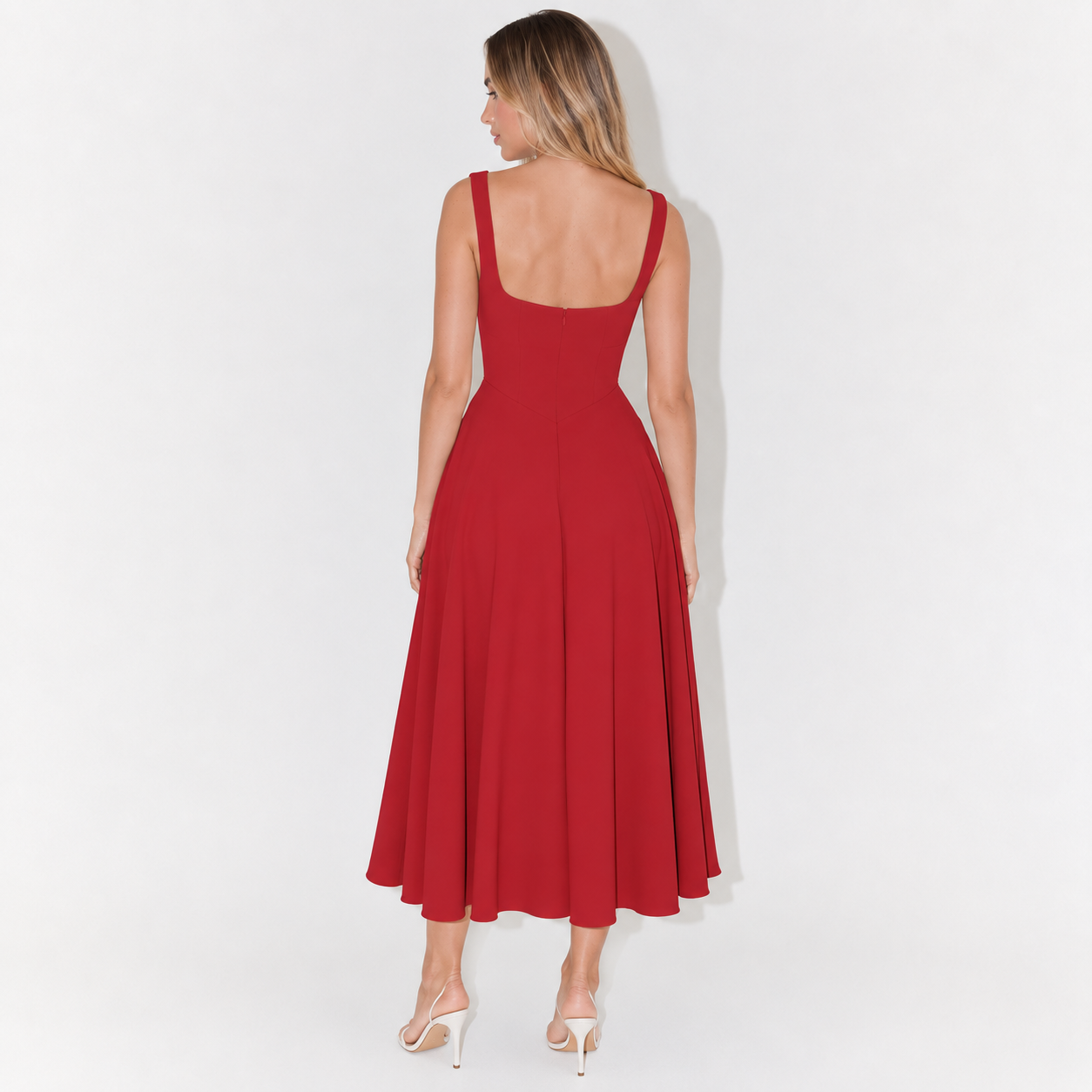 Audrey Square-Neck Dress