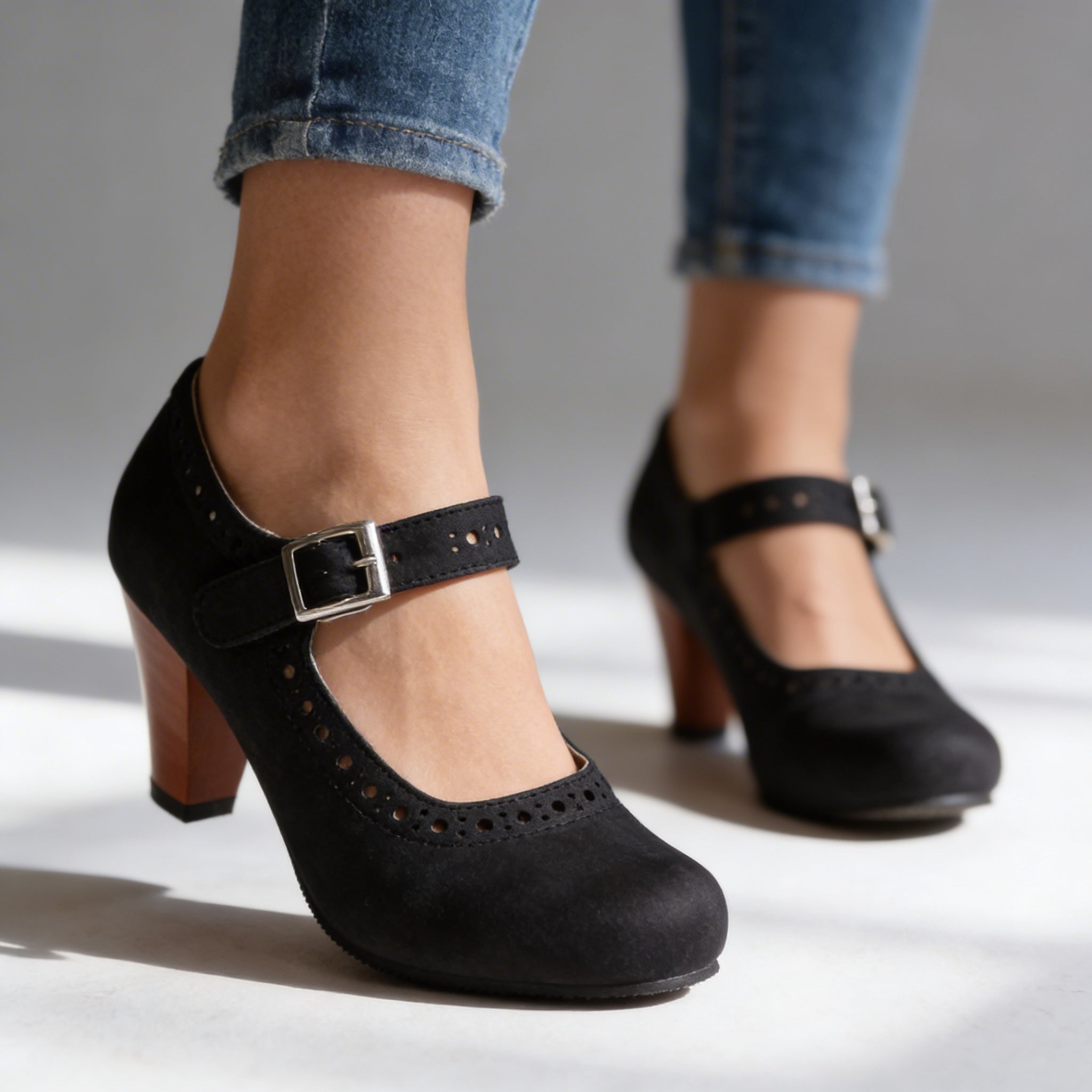 Stella | Brogue Buckle Loafers