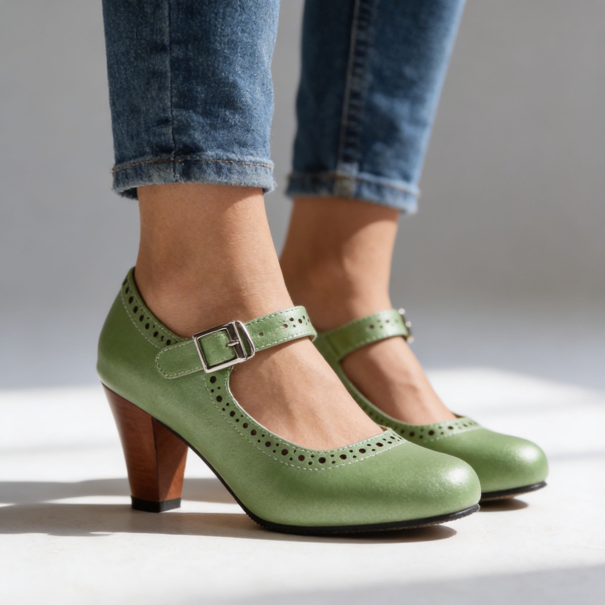 Stella | Brogue Buckle Loafers